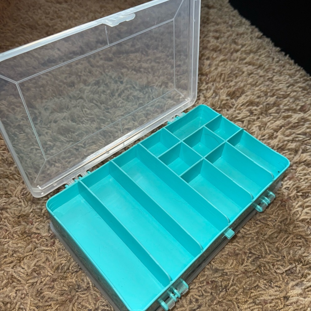 Dual Sided Rectangle Small Item Storage Container